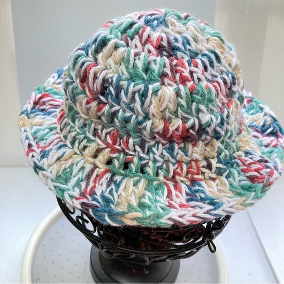 Bucket Hat Handmade Crocheted Toddler Girl - Picture 5 of 12